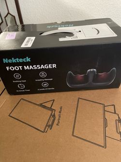 Medcursor Foot Massager with Heat - Foot and Calf Massager with Massage Roller, Deep Massage for Plantar Fasciitis, Pain Relief, Neuropathy, Relax for