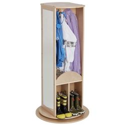 Slightly Used ECR4Kids Rotating Dress-Up Carousel, Costume Organizer, Natural