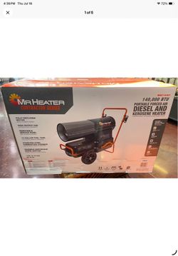 Mr HEATHER MHC 140 KT FORCED AIR KEROSENE/DIESEL OUTDOOR SPACE HEATER 140K BTU.