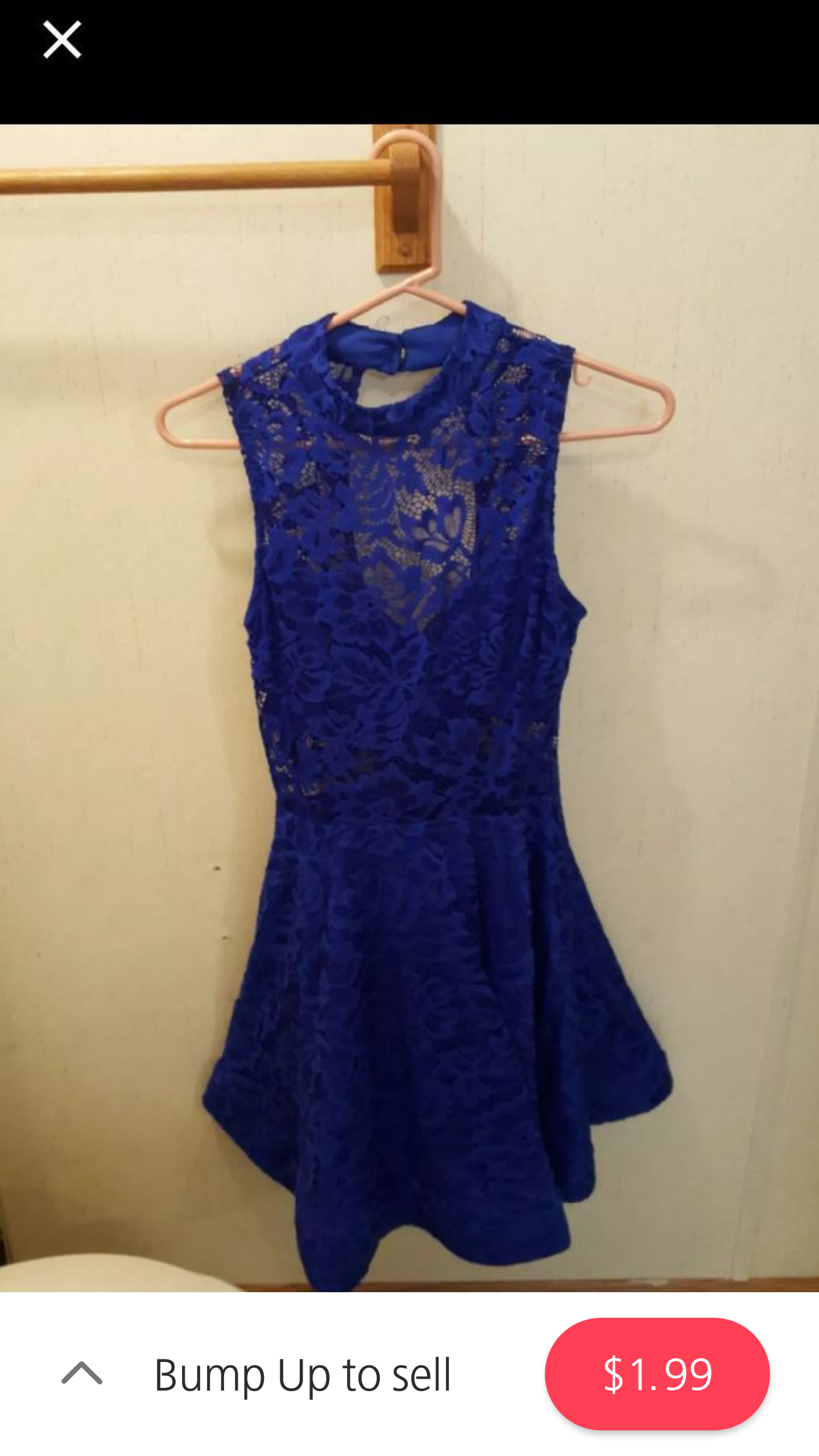 Almost New Gorgeous Royal Blue Windsor Lace Dress