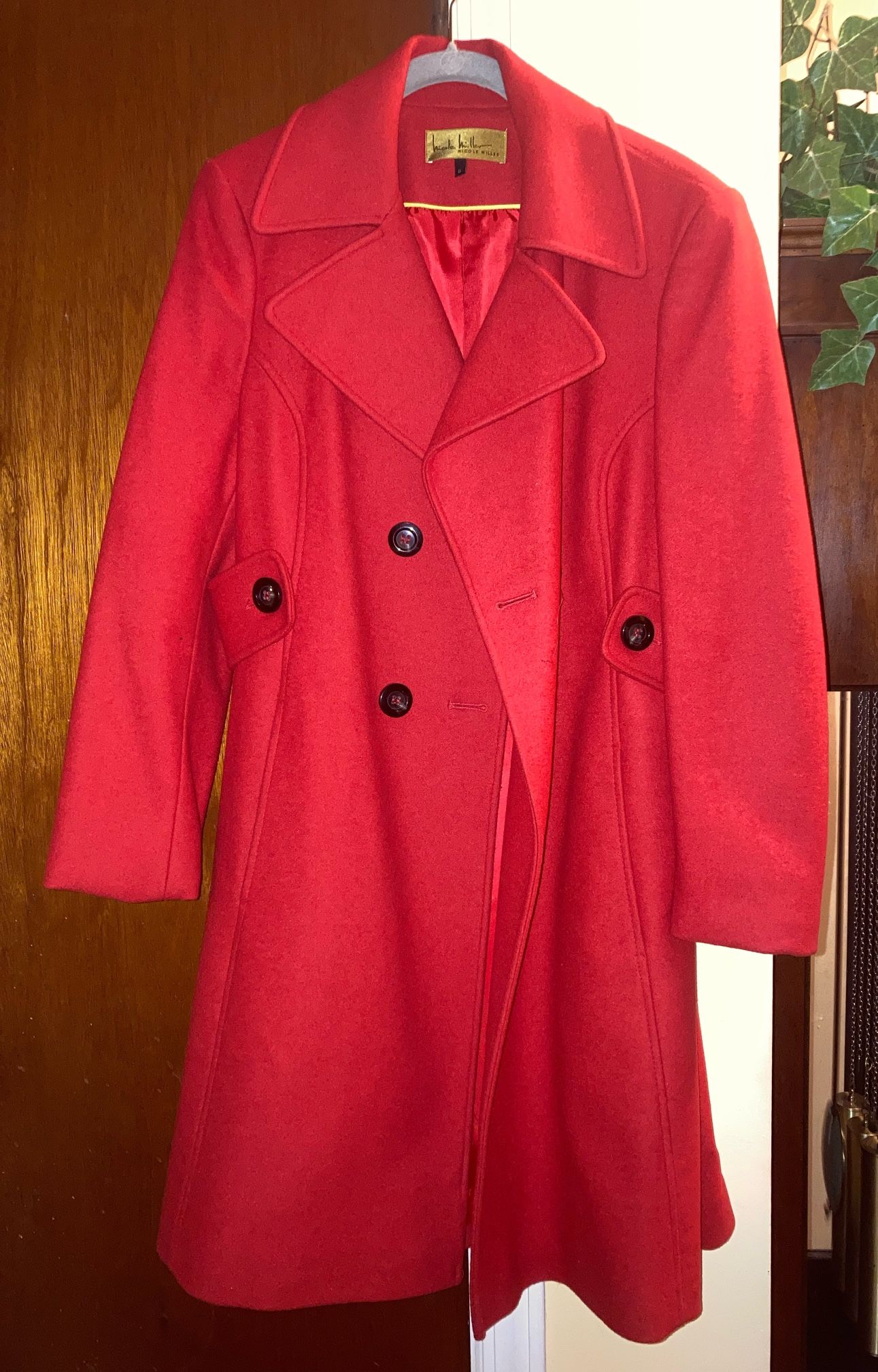 Red Wool Woman’s Coat.