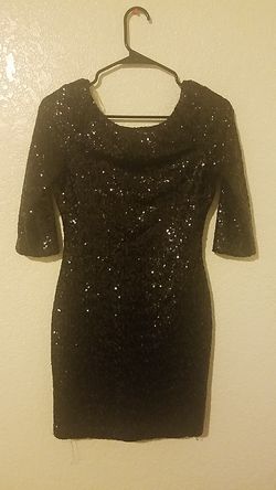 sparkly blavk dress