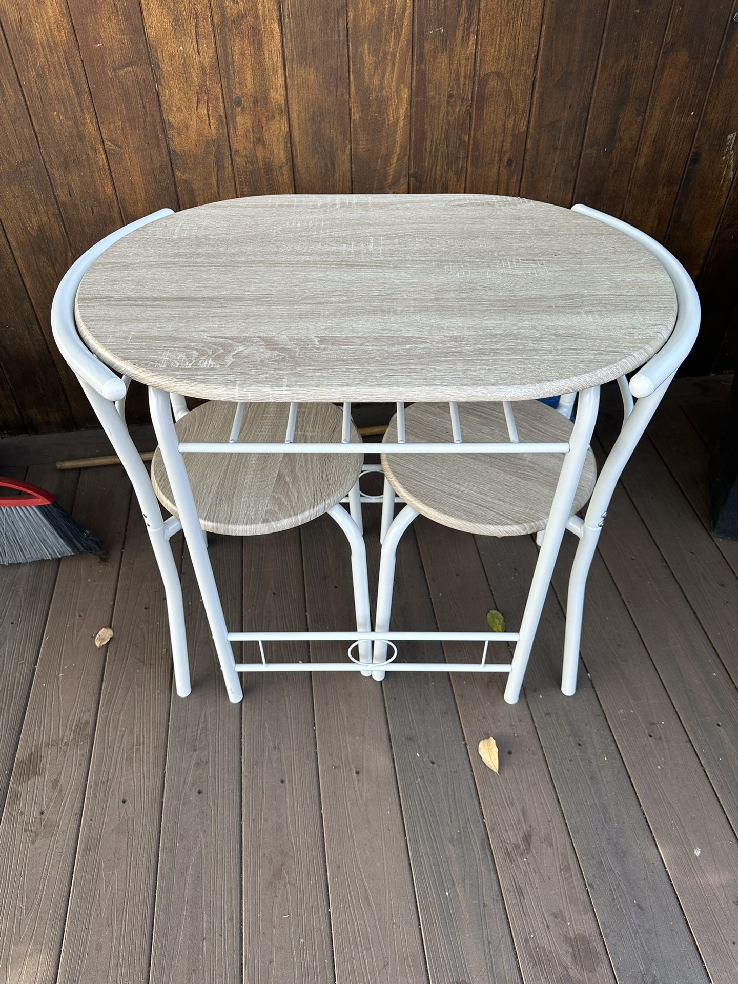 VINGLI 3 Piece Dining Set,Small Kitchen Table Set for 2,Breakfast Table Set,Kitchen Wooden Table and 2 Chairs for Small Space/Dining Room/Apartmen