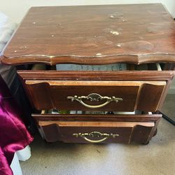Queen Headboard And Night Stand