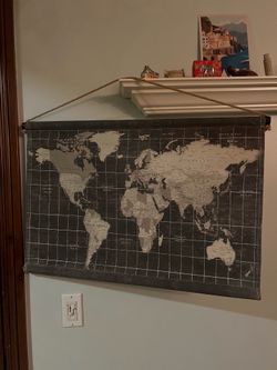 World Map Hanging Poster