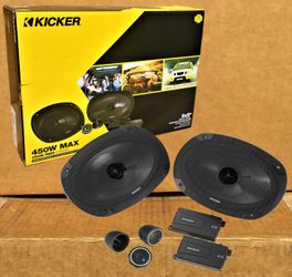 Kicker Car Speakers 6x9" Component Speaker System 450 Watts 46CSS694 CSS69 🚨 Payment Options Available 🚨 No Credit Needed 🚨