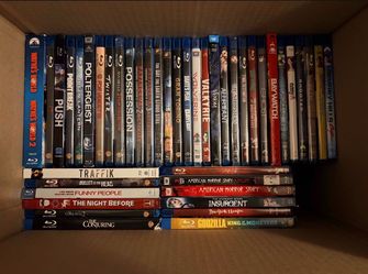59 BLU RAY LOT, LOTS OF HORROR MOVIES