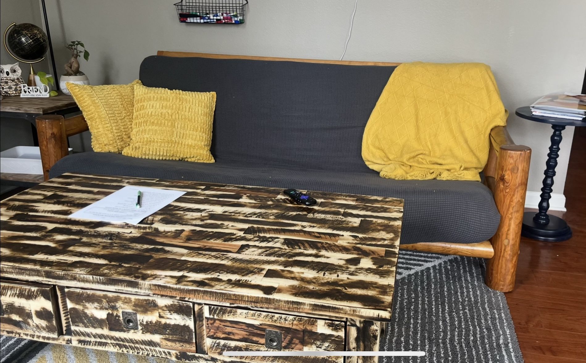 Solid Wood Futon Couch