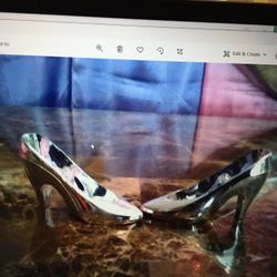 Brand New Silver Mini High Heel Shoes For Party Decorations 