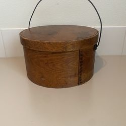 Antique Bentwood Hat Box 