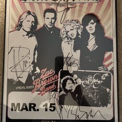 LITTLE BIG TOWN  TOUR CONCERT AUTOGRAPHED TOUR POSTER   MINT CONDITION 
