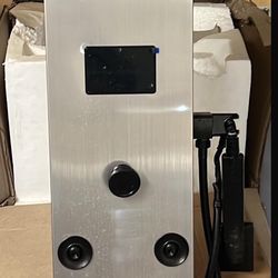 8-Jet Rainfall Shower Panel System with Rainfall Waterfall Shower Head, Shower Wand and LED Light in Black Nickel