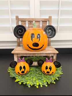 Mickey canister and 2 Minnie Tealights