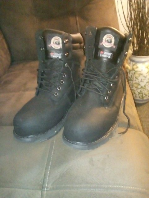 Size 13 Work Boots , Steel Toe Brahman Brand