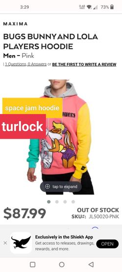 XL Space Jam hoodie Lola Kissing Bugs Bunny