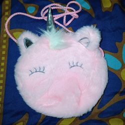 Adorable Unicorn Pink Small Crossbody Bag 