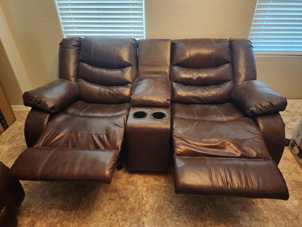Ashley Furniture Rocking & Reclining Loveseat 125 OBO for Sale in