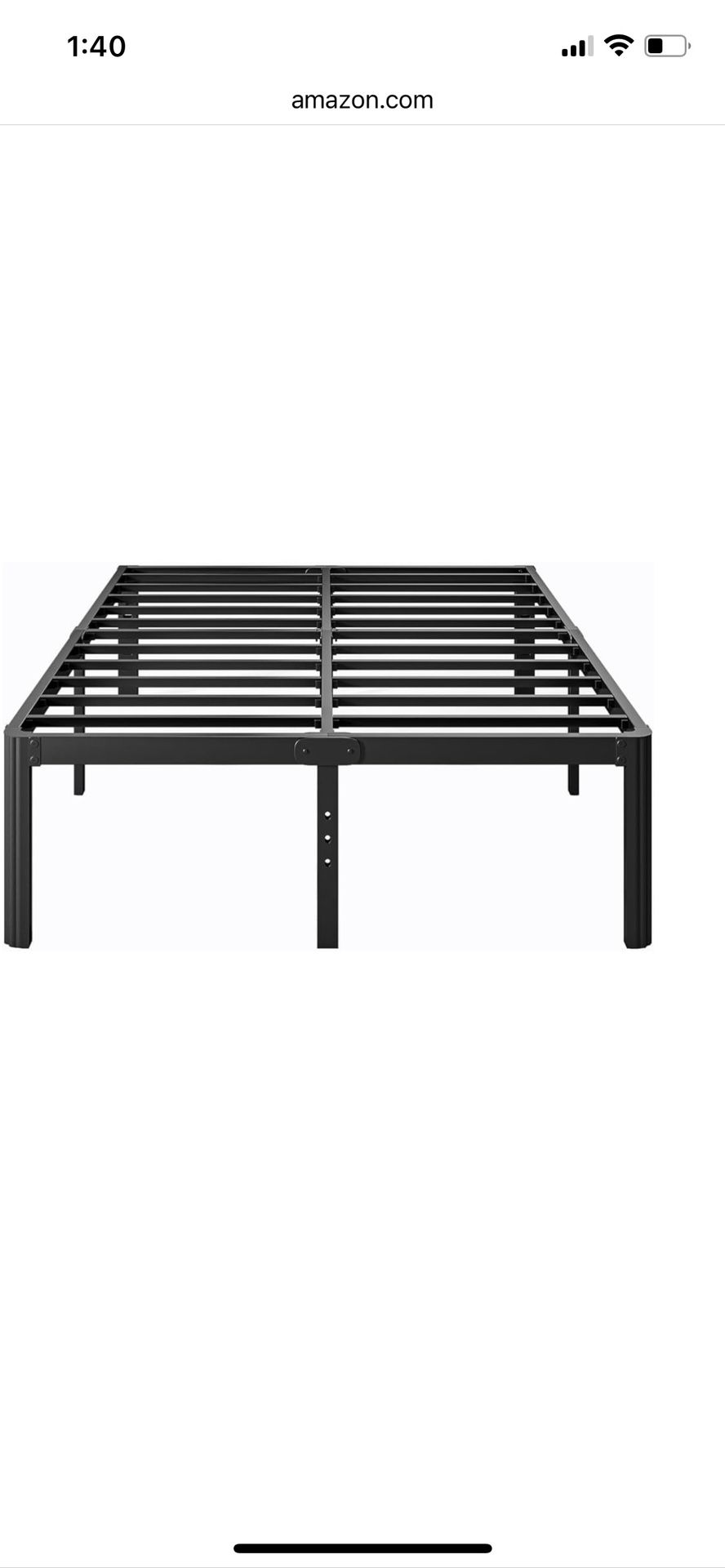 King Size Metal Frame Bed For Sale