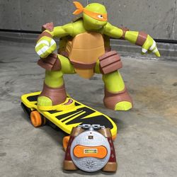 Teenage Mutant Ninja Turtle Talks Remote Control Toy 15 Inches Tall 15 Inches Long 