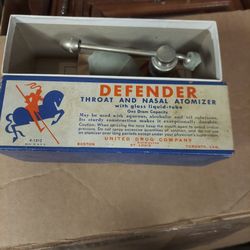 Vintage Rexall Defender Throat And Nasal Atomizer