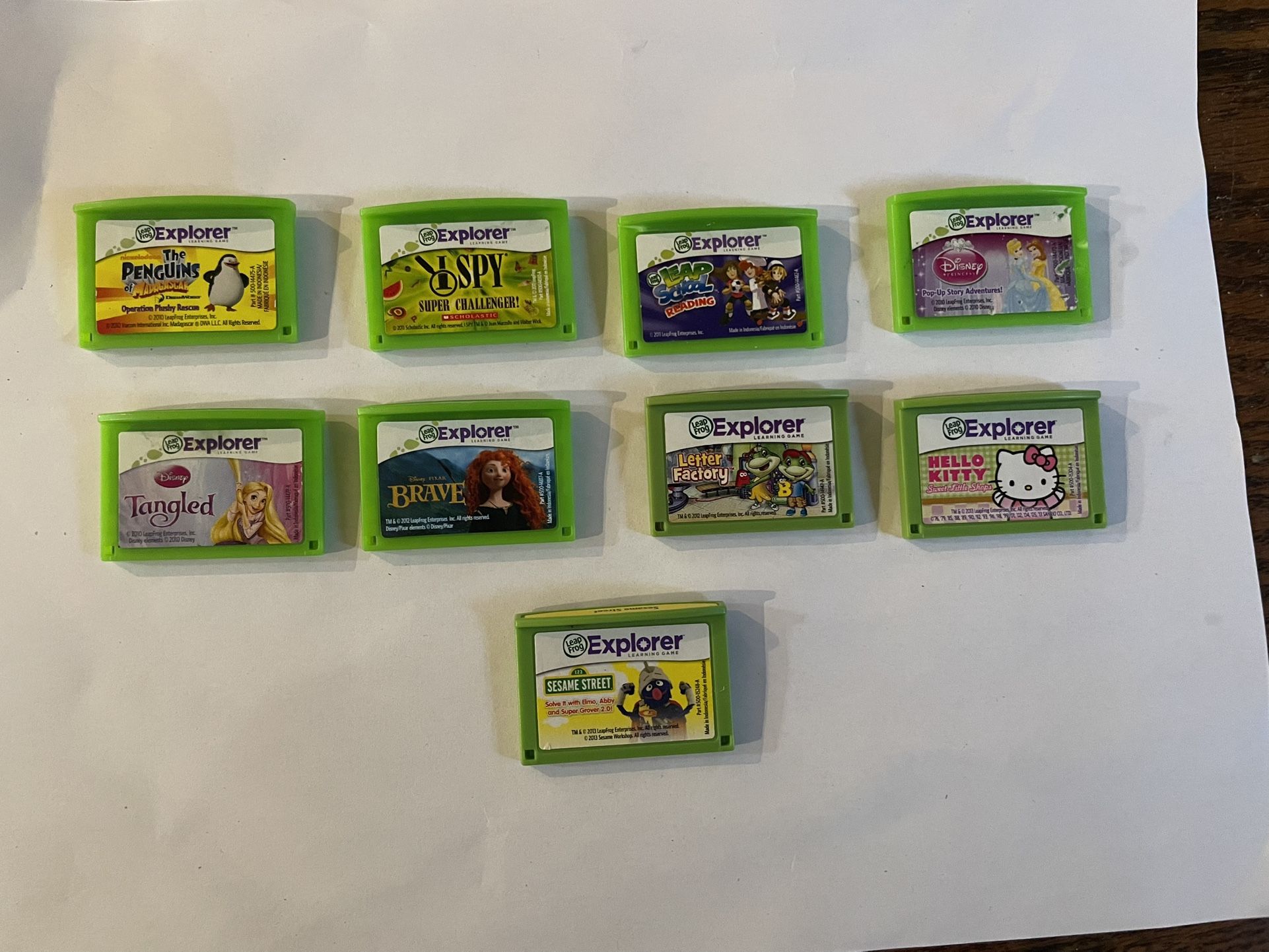Leap Frog Explorer Games