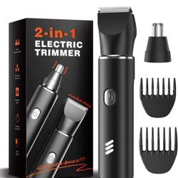 Body Hair Trimmer for Men, Electric Shaver, Nose/Ear Hair Clipper, Replaceable Ceramic Blade, Chest/Back/Groin/Armpit Versatile Hair Trimmer, IPX7 Wat
