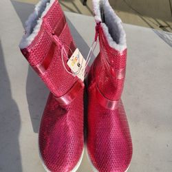 Girls Pink Boots New!