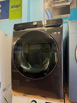 Samsung 7.5 cu. ft. Smart Dial Gas Dryer with Super Speed Dry in Brushed Black