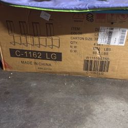 gopop Dining Chairs Set, Kitchen Modern Metal Chairs with Faux Leather Padded Seat High Back and Sturdy Chrome Legs, Chairs for Dining Room