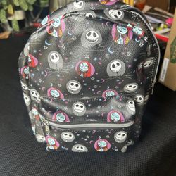 Nightmare Before Christmas PU Leather 10" Mini Backpack Purse Shoulder Purse
