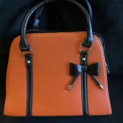 Orange & Black Purse Shoulder Bag