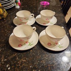 4 Saucers And Cups