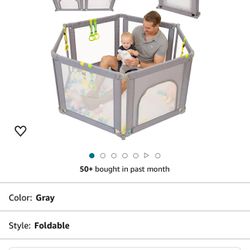New Babelio Foldable Baby Playpen/ gate