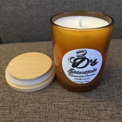 3D’s Essentials 100% Natural Coconut Soy Wax Blend Candle “Cedarwood Scent” 7 oz.