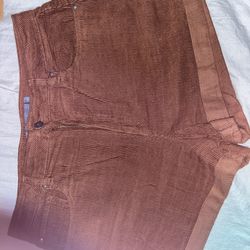 Corduroy Brown Shorts