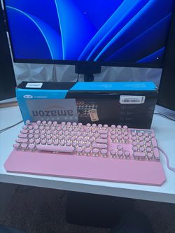 🎀 Pink Mechanical Gaming Keyboard