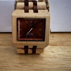 Wood Mark Watch Handmade $200