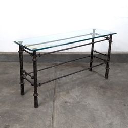 Sculptural Console Table, Bronze Finish in the Manner of Diego Giacometti, c1970s