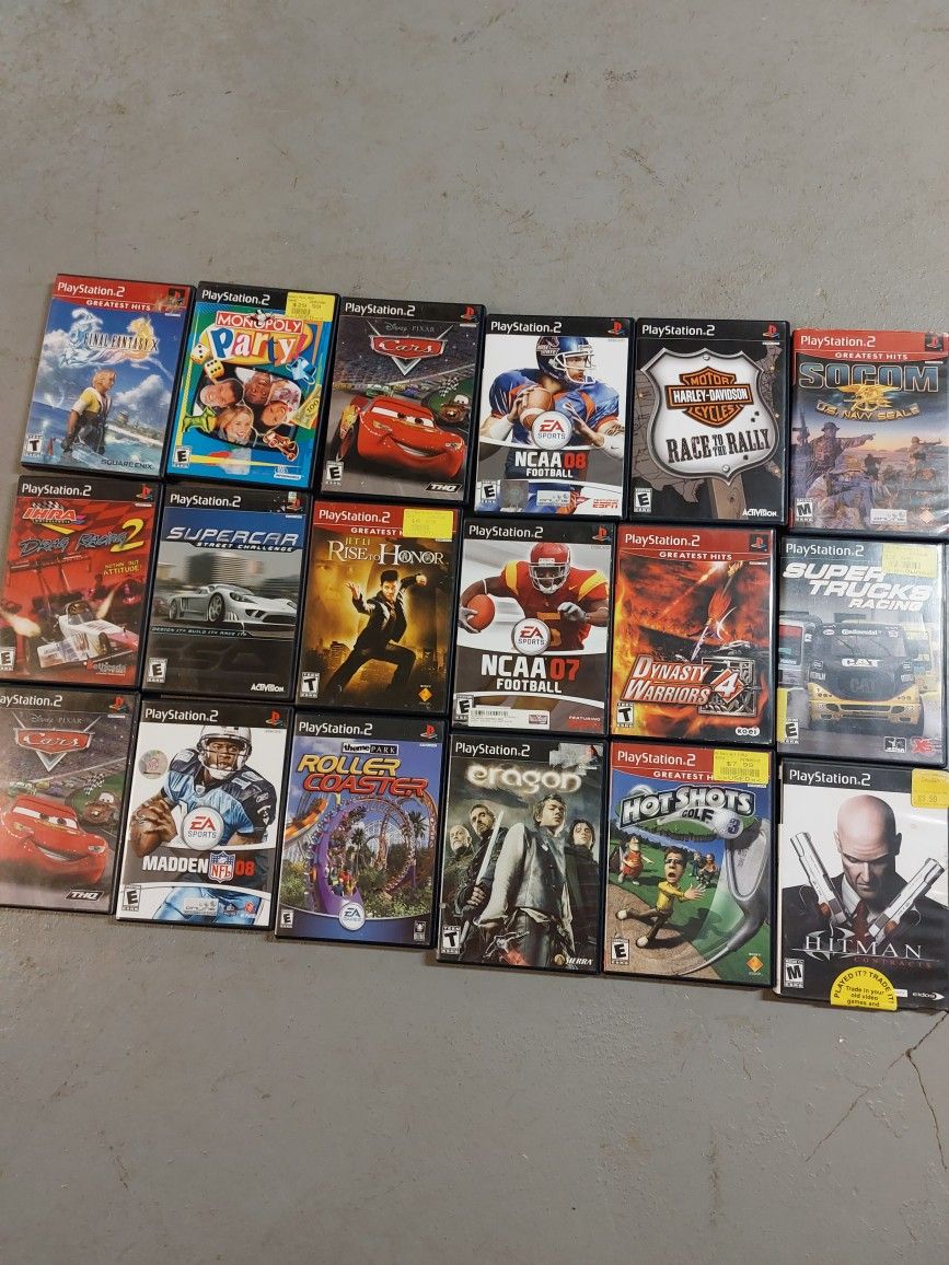 Ps2 Games Diferents Prices Started 5 Dollars And Up
