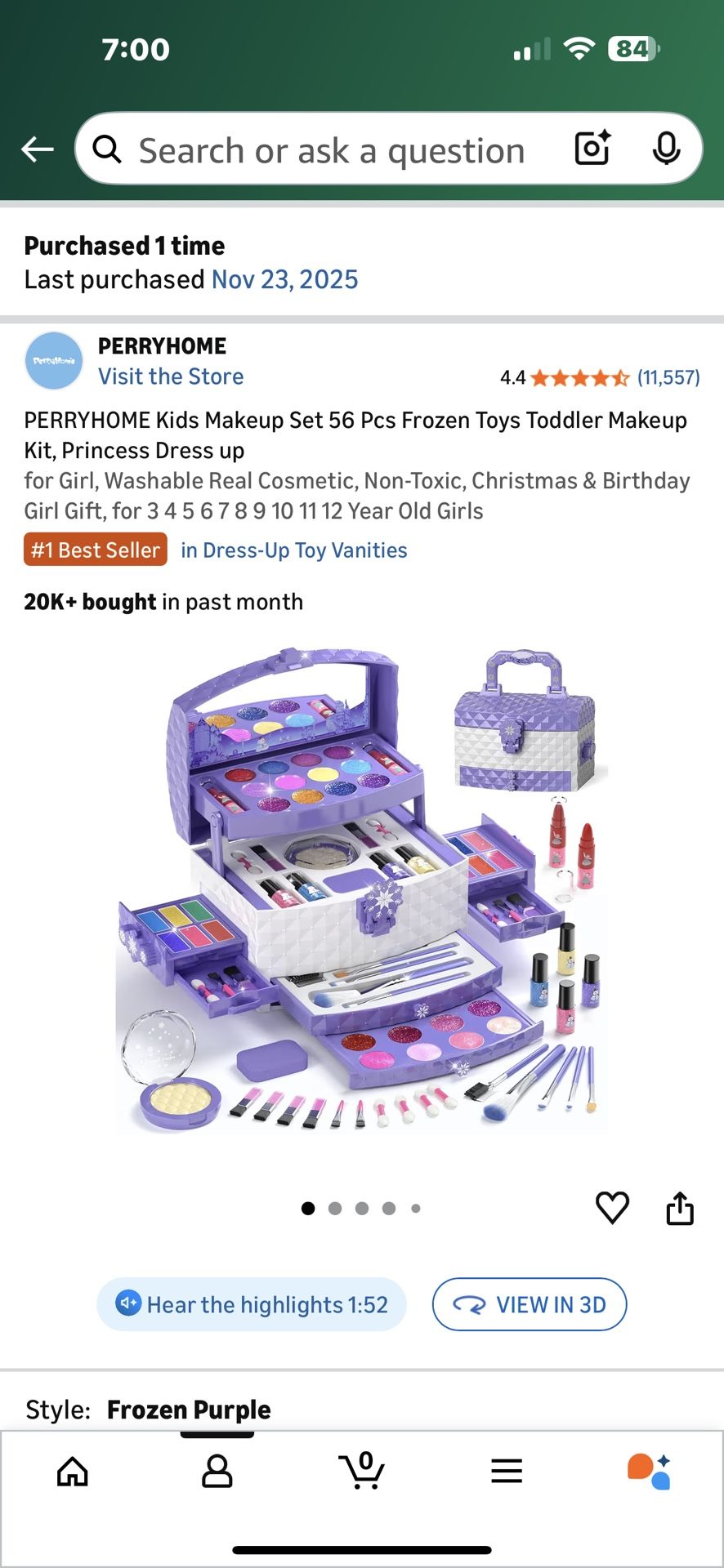 Kids Makeup Set Non-toxic Gift