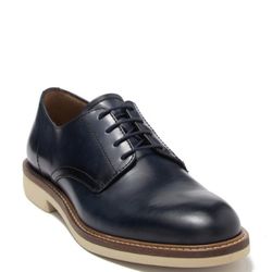 To Boot New York Leather Derby Shoes Navy Notte Size 10 MADE IN ITALY 