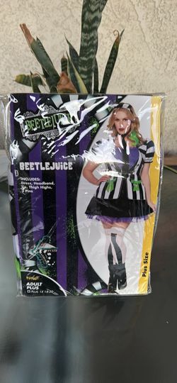 BeetleJuice Woman Plus Costume NEW