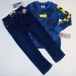 Levi's Boys Toddler 2pc Jean's & Tee Set- 4T 
