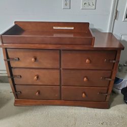 Kids Dresser With Removable Changing Table Top