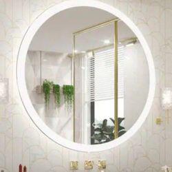 40 in. W x 40 in. H Modern Round Frameless Anti-Fog Wall Mount LED Bathroom Vanity Mirror with 3-Colors Dimmable Lights