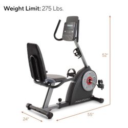 ProForm Recumbent Cycle 400 Ri Stationary Exercise Bike Compatible with iFIT New