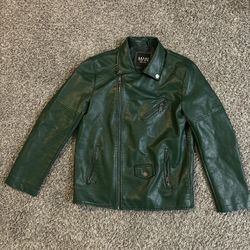 Men’s Green Faux Leather Jacket