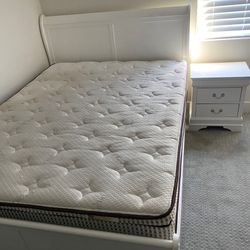 Queen Bedframe & Nightstand 
