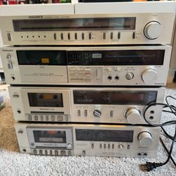 1980s Stereo Equipment Magnavox And Technics 