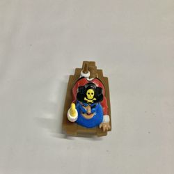 Replacement Plastic Pirate Toy Figure in Brown, Red, Blue and Black
